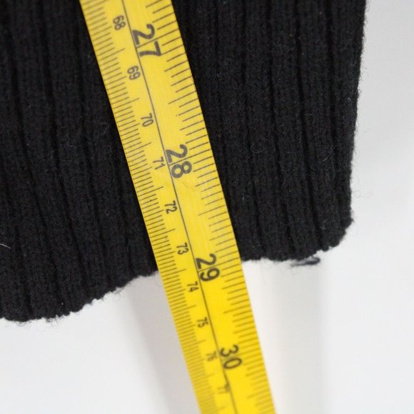 WoolOvers Sweater Mens Black Casual Full Zip Long Sleeve Wool Size Small S - Picture 8 of 8